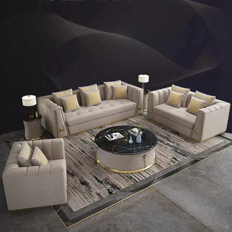 Luxury Sofa Style Designed Well Sell Home Household Modern Sectional Sofa Fabric Sofa Set Living Room Furniture