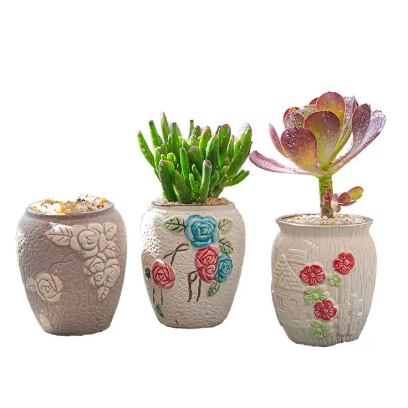 Decor Wholesale Pot Bonsai Succulent Cheap Bonsai Plants Garden Small Ceramic Planter Flower Pots