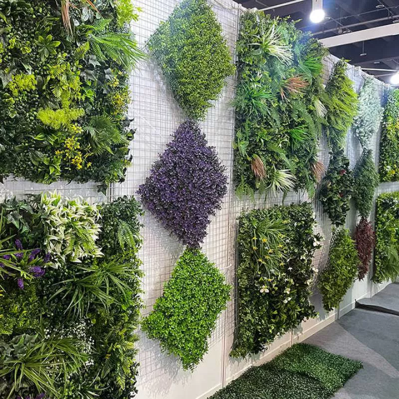 Manufacture Price artificial grass panels Fake Grass Green Wall Artificial Plants Panel