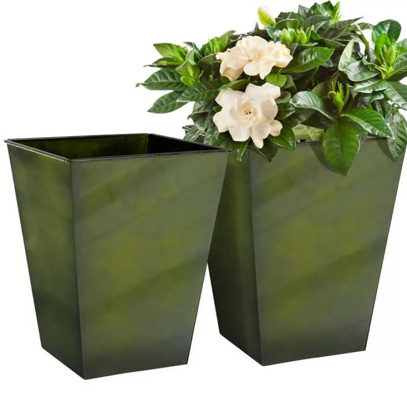 Customized Large Outdoor Tree Metal Decorative Planter Classic Design Garden Hotel Flower Pot