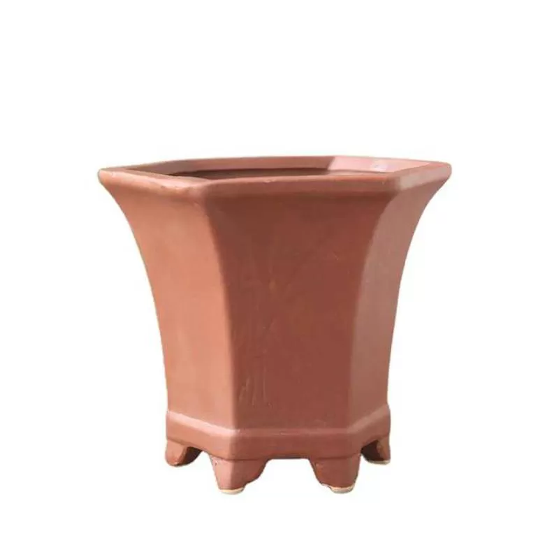 Chinese Small Succulent Planters Red Clay Ceramic Flower Pot Plant Garden Bonsai Pots