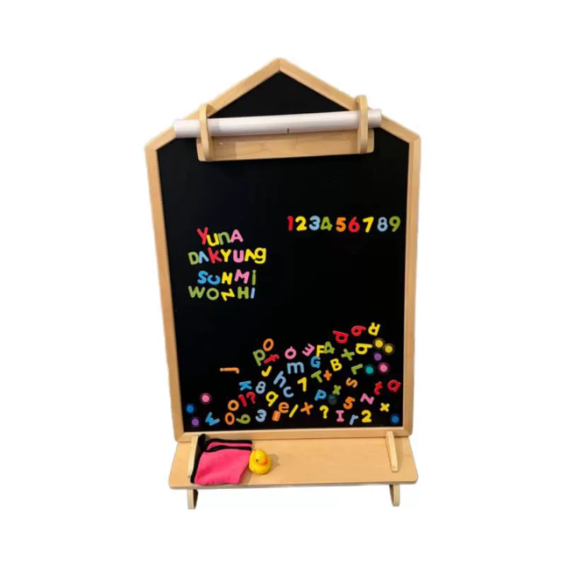 House Design Double-Sided Magnetic Drawing Board  Blackboard Whiteboard Double-Sided Magnetic Drawing Board for Children