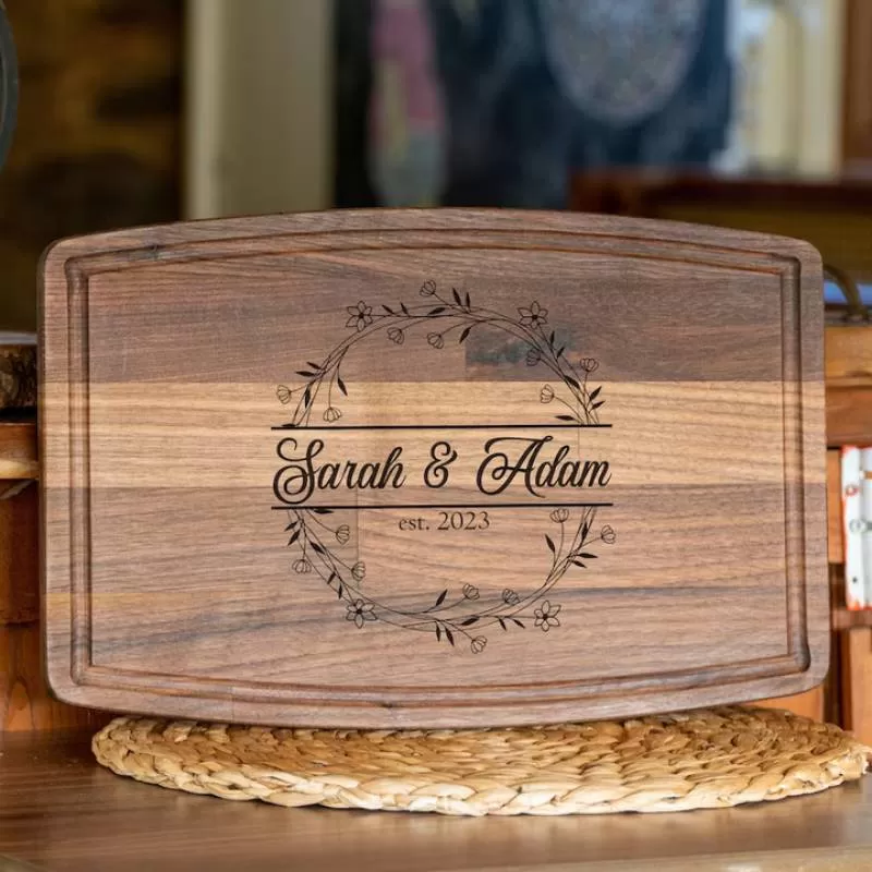 Personalized Cutting Board Wedding Gift Custom Wedding Gift Engagement Gift for Couple Wedding Cutting Board Couple