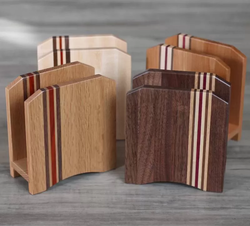 JUNJI Elegantly Designed Wooden Napkin Holder Office Home Hotel Canteen Table Decoration for Paper Towel Holder Use