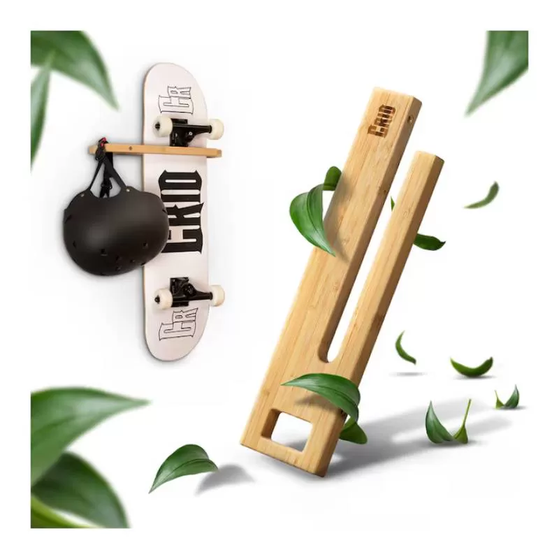 Multifunctional Wooden Skateboard Holder Customizable Storage Solution for Bathroom Garage Jewelry Clothing Cleaning
