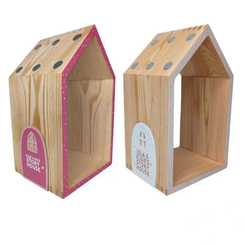 Tonie Character House Fairy Door Stand Holder Shelf Home Decorative Item House Shape Wall Hanger Supports Tonie