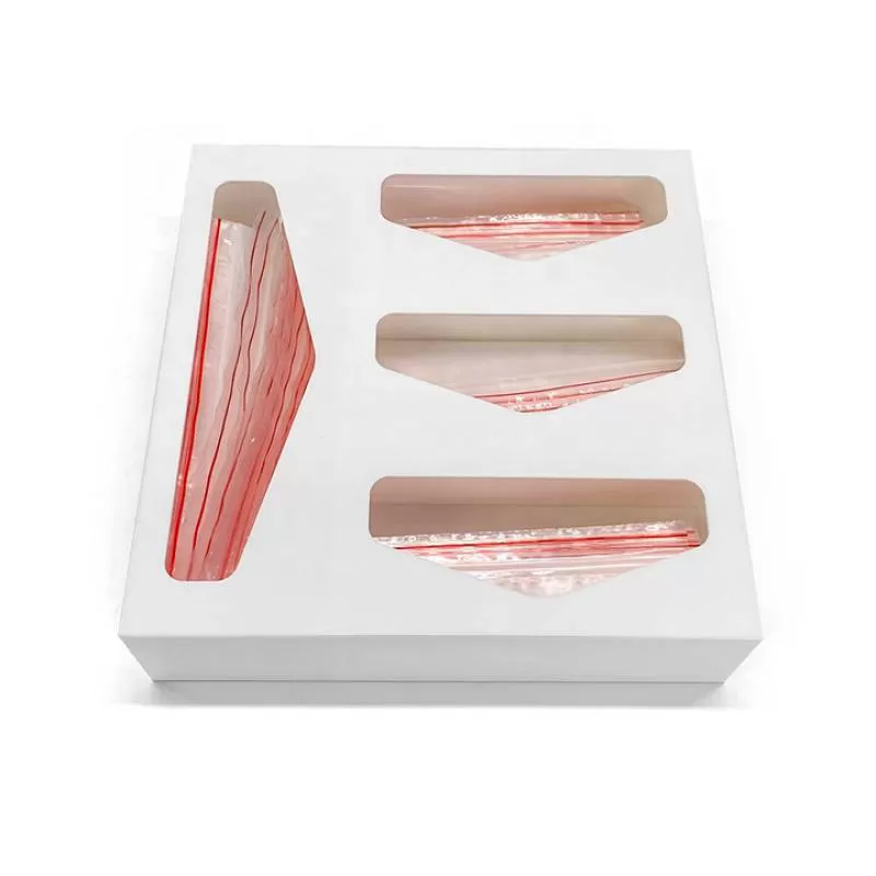 JUNJI White Wooden Sandwich Bag Organizer Baggie Holder Wood Ziplock Bag Storage Organizer for Drawer