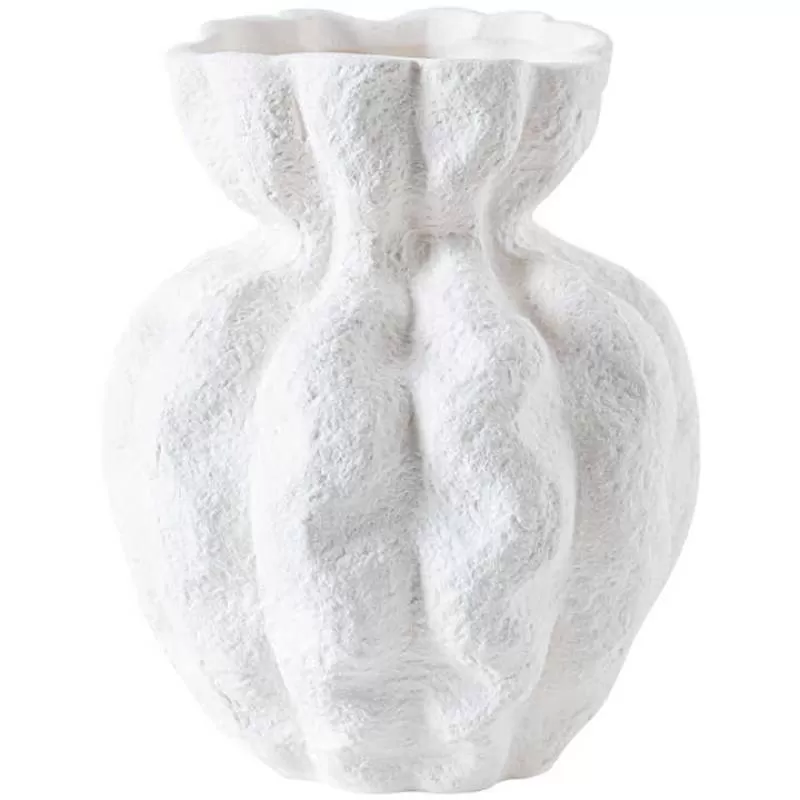 Hand-made ceramic vase White ceramic advanced decorative decoration home art decorative dry flower flower