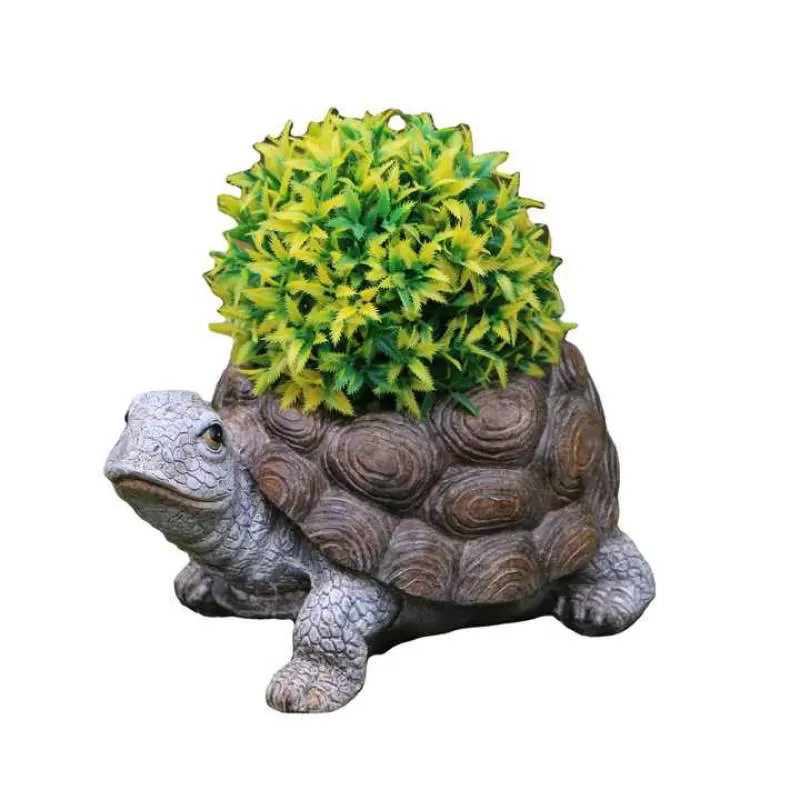 Magnesium Garden Decor Turtle Animal Shape Flower Pots Planters