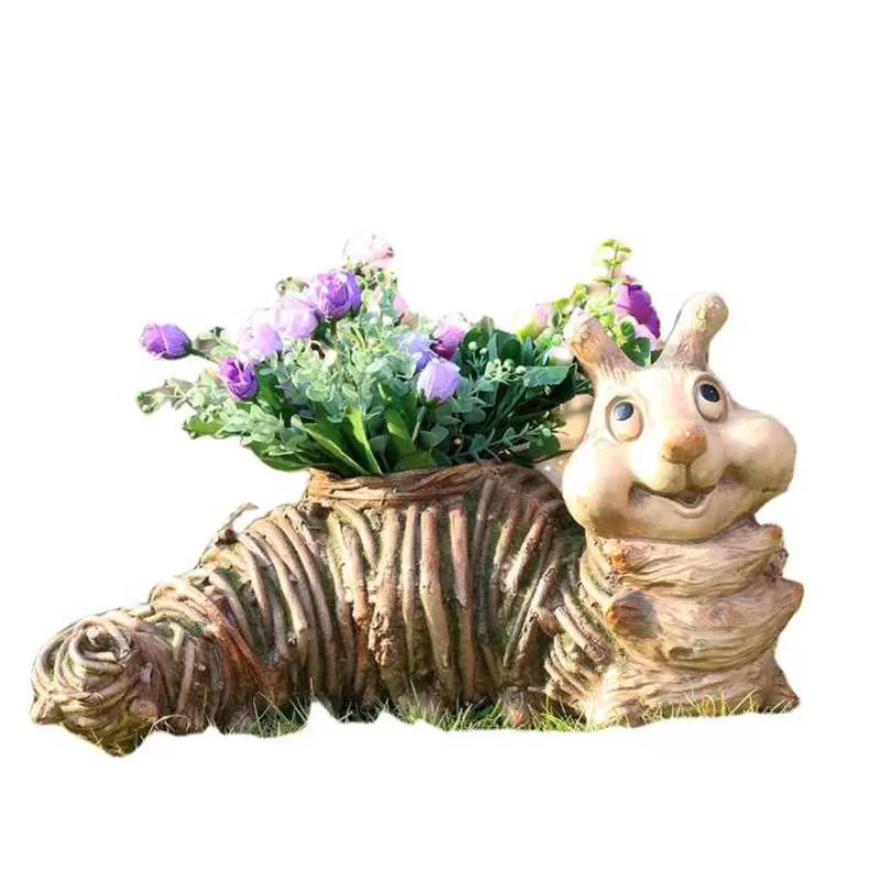 Wholesale Custom Garden Flower Pot Resin Flower Pots Planters