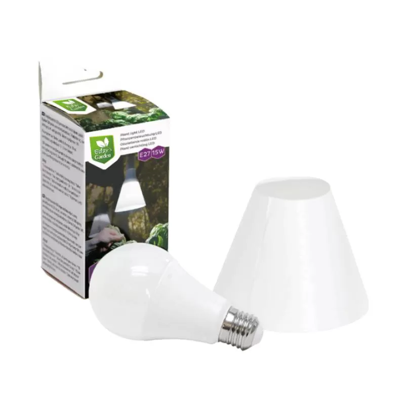 6400k 15w Led Full Spectrum Grow Light Bulbs E27 Socket White Grow Bulb Growing Lamp for Indoor Plants