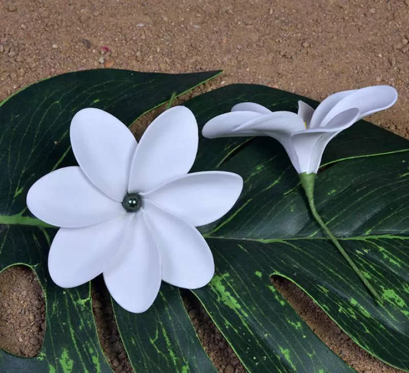Island Artificial Eva Foma Tiare Flower Ear Pick Hair Clip Samoa Decoration Festival Gift Hair Accessories