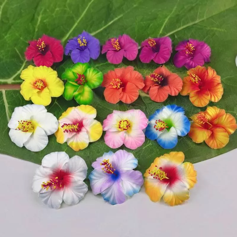 Factory Wholesale Artificial Hibiscus Large Eva Foam Hawaiian Flower for Tropical Island Party