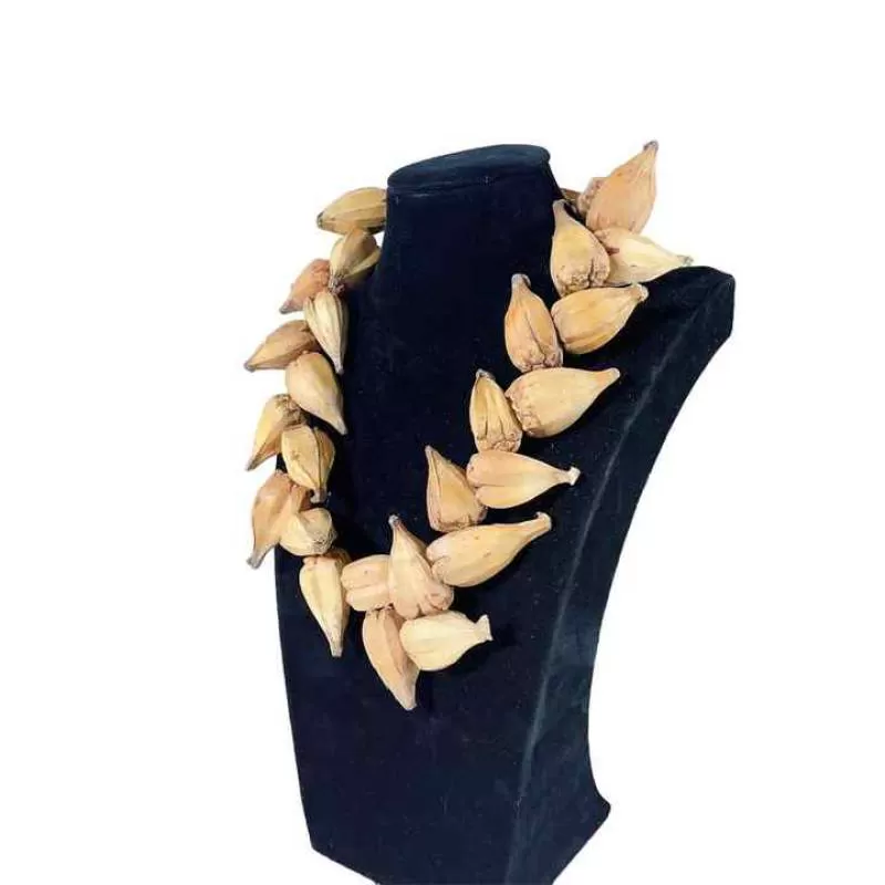 Elegant Ethnic Samoan High Chief Lady Women's Natural Ula Fala Leis Chain for Party Anniversary Gift