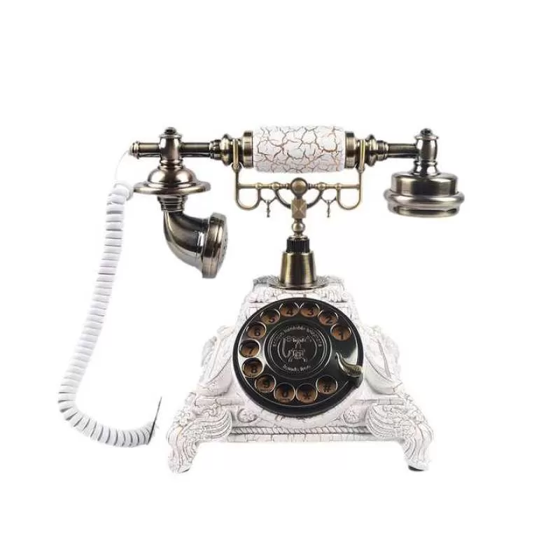 Vintage Rotary Dial Keypad Telephone Retro Telephone Guestbook Recording  Audio Phone