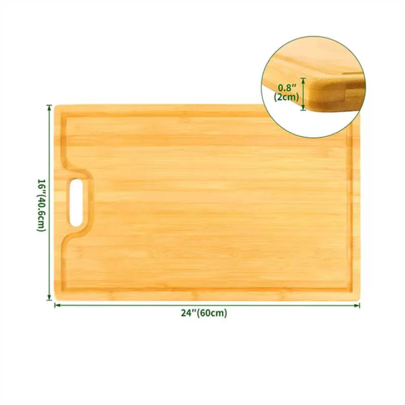 FactoryRectangular Chopping Block Cutting Board for Kitchen With Cutout HandleDiscount