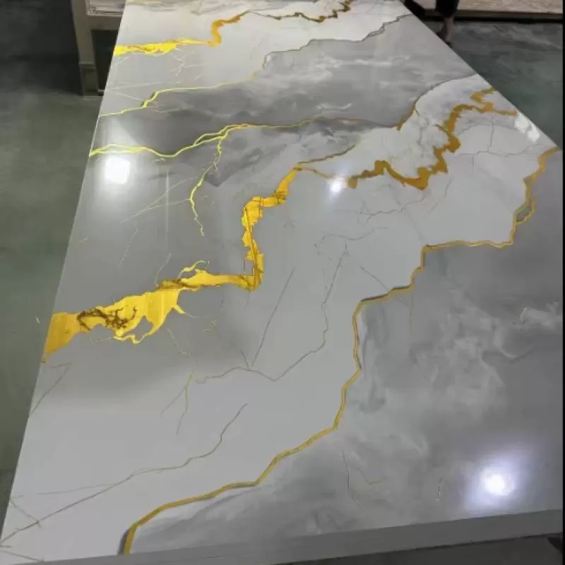 Best Quality Waterproof Flexible PVC UV Marble Openbook TV Background 3D Marble