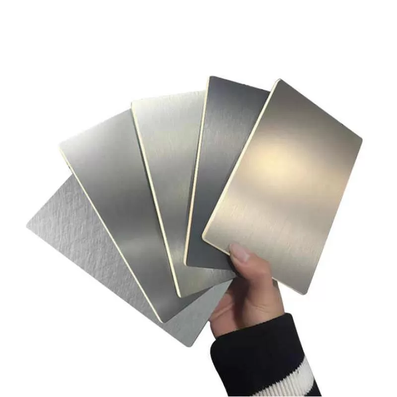 5/8Mm Eco-Friendly Bamboo Charcoal Wood Fiber Carbon Crystal Metal Plate Decorative Wall Board