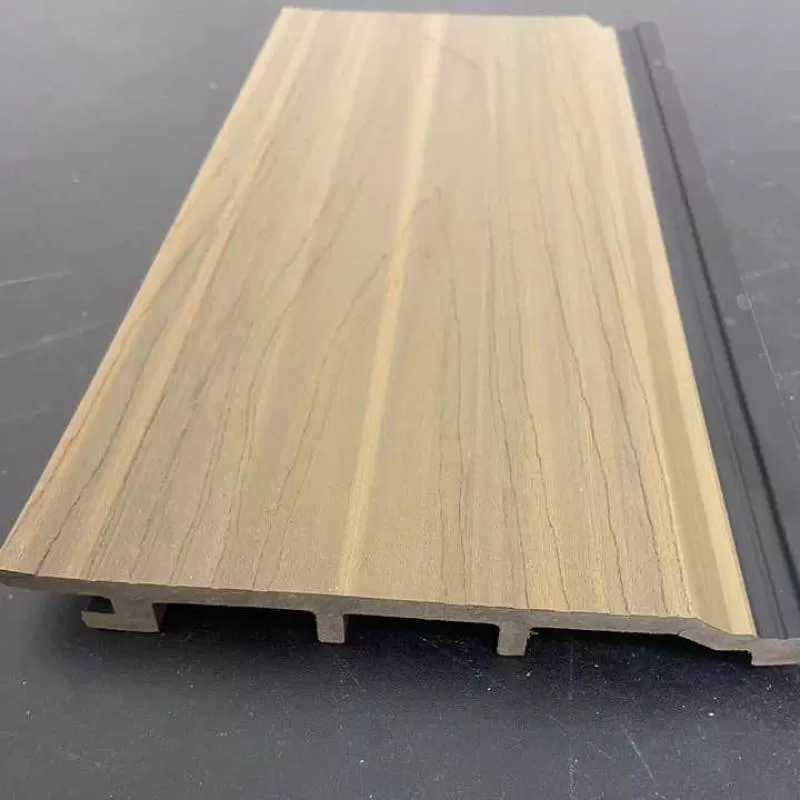 Outdoor  Wpc Wall Board Cladding Fluted Decorative Exterior Siding Exterior