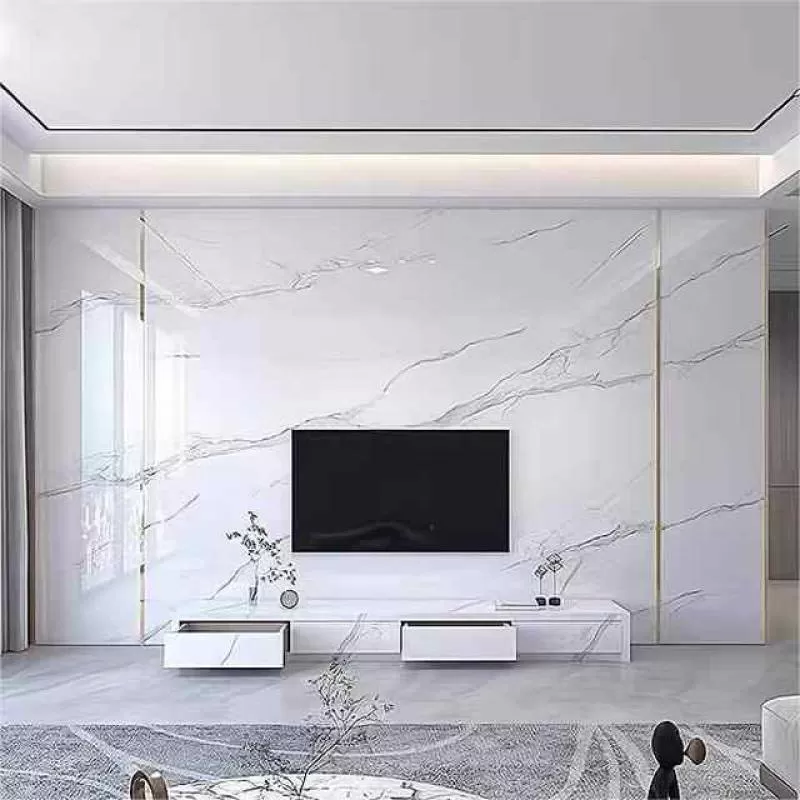 Marble Texture Uv Board for Home Waterproof Stone Plastic Composite Sheet 3mm Marble PVC Wall Panel