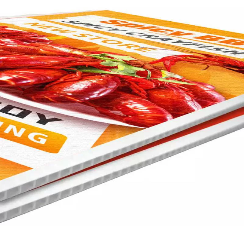 Factory Custom Digital Printing Indoor Supermarket Honeycomb Board Sheet for Shop Sign Stand Boards