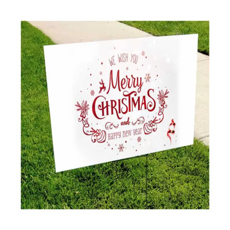 Custom Outdoor Waterproof Honeycomb Board Sheet Sign Display Board with H-Stakes Professional Manufacturer