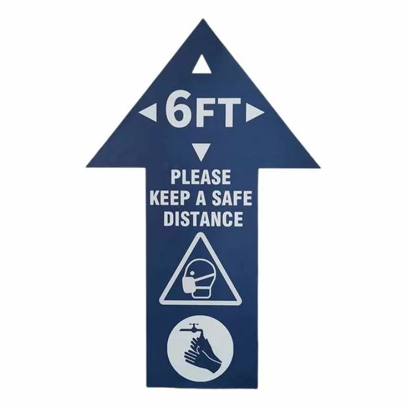 Wholesale Custom Durable Waterproof Anti-UV Floor Sticker Promotional Vinyl Instruction and Warning Instruction Sticker