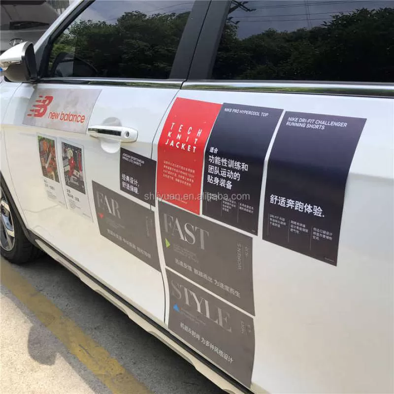 Custom Die Cut Logo Bumper Removable Magnetic Stickers Cars Trucks-Business Delivery Advertise Sign Van Truck Magnetic Stickers