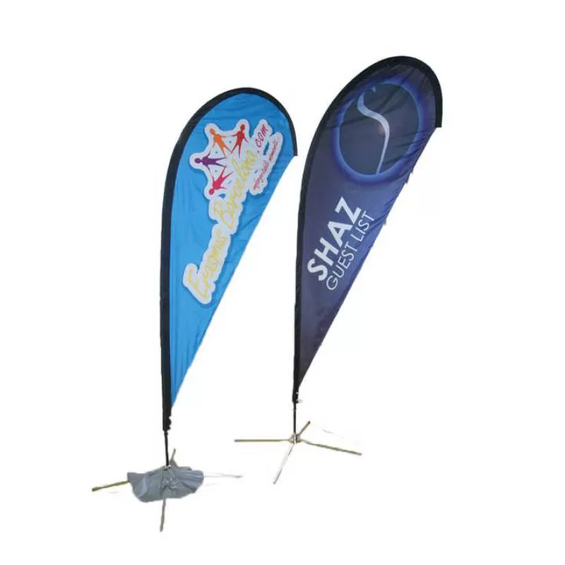 Outdoor Eco-Friendly 2.8m Teardrop Feather Flag Promotional Flying Advertising Flag for Exhibitions