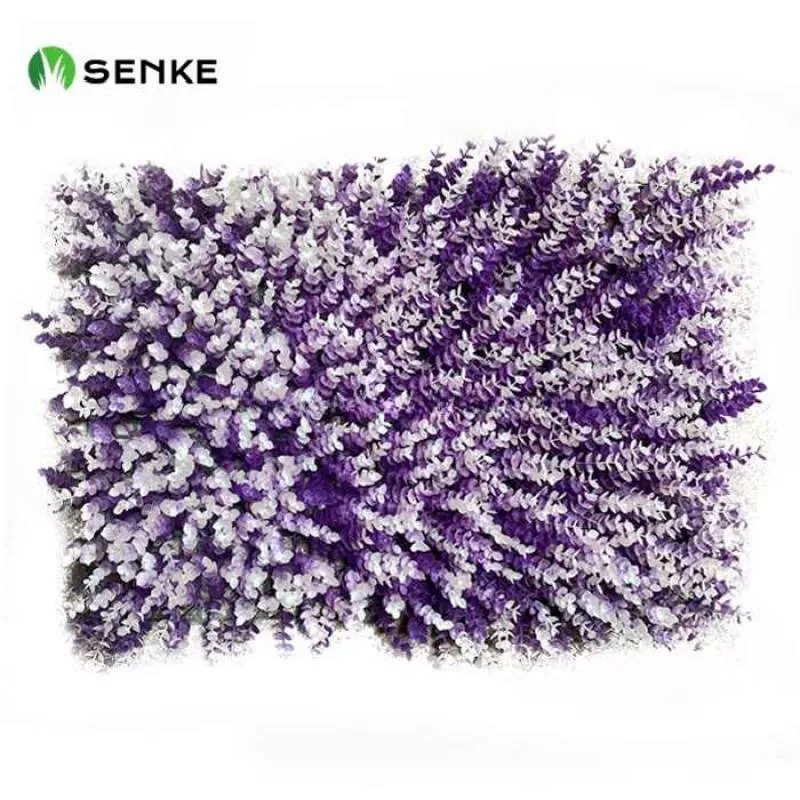 SENKE Artificial Boxwood Hedge Wall Vertical Garden Uv-resistant Flame-retardant Artificial Greenery Plant Wall Outdoor Decor