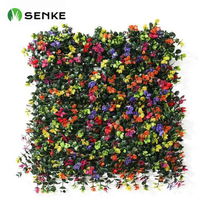 SENKE Anti-Uv High Quality Greenery Artificial Hedge Boxwood Fence Panels Plant Wall for Garden Privacy Screen Backyar Decor