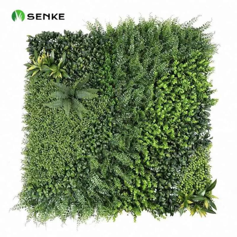SENKE Artificial Plant Wall Grass Enhance Your Indoor Space with Stylish Synthetic Grass Artificial Flower Wall