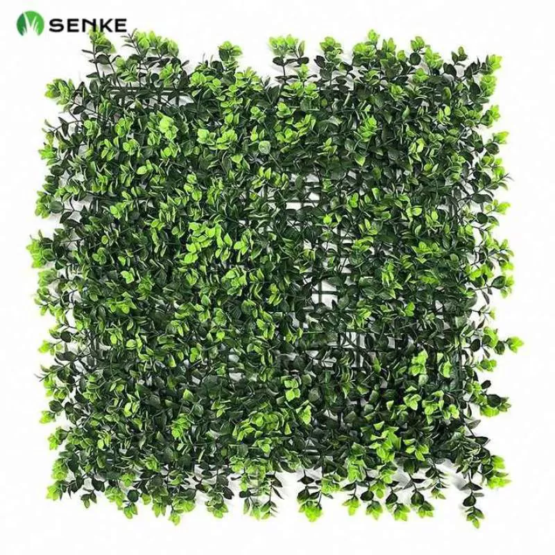 SENKE Customized Artificial Wall Jungle Plants Panel Vertical Garden Green for Home Decoration Artificial Grass Wall