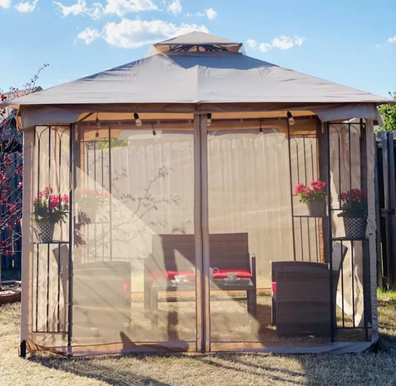 Factory Direct Supplied Garden Outdoor Gazebo Tent Pop up Luxury Garden Gazebo With Mosquito Netting