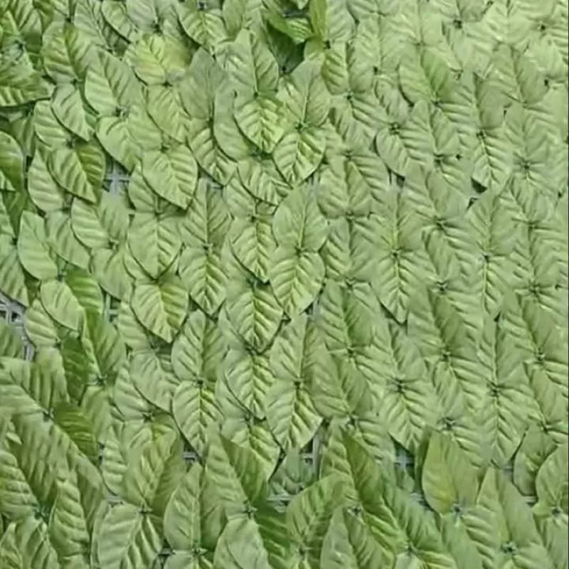 Factory Direct Supply Artificial Colorful Printed Leaf Privacy Fence