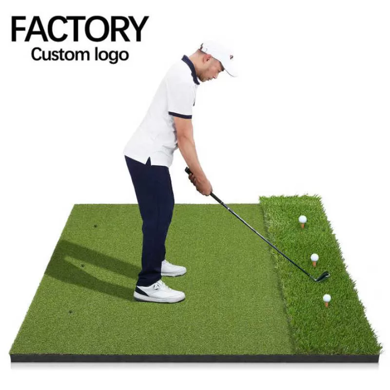 DJD051 Indoor/Outdoor Golf Swing Simulator Mat Practice Hitting Golf Training Aid
