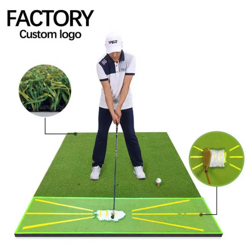 DJD048 Indoor Golf Swing Mat Driving Range Practice Golf Hitting Mat