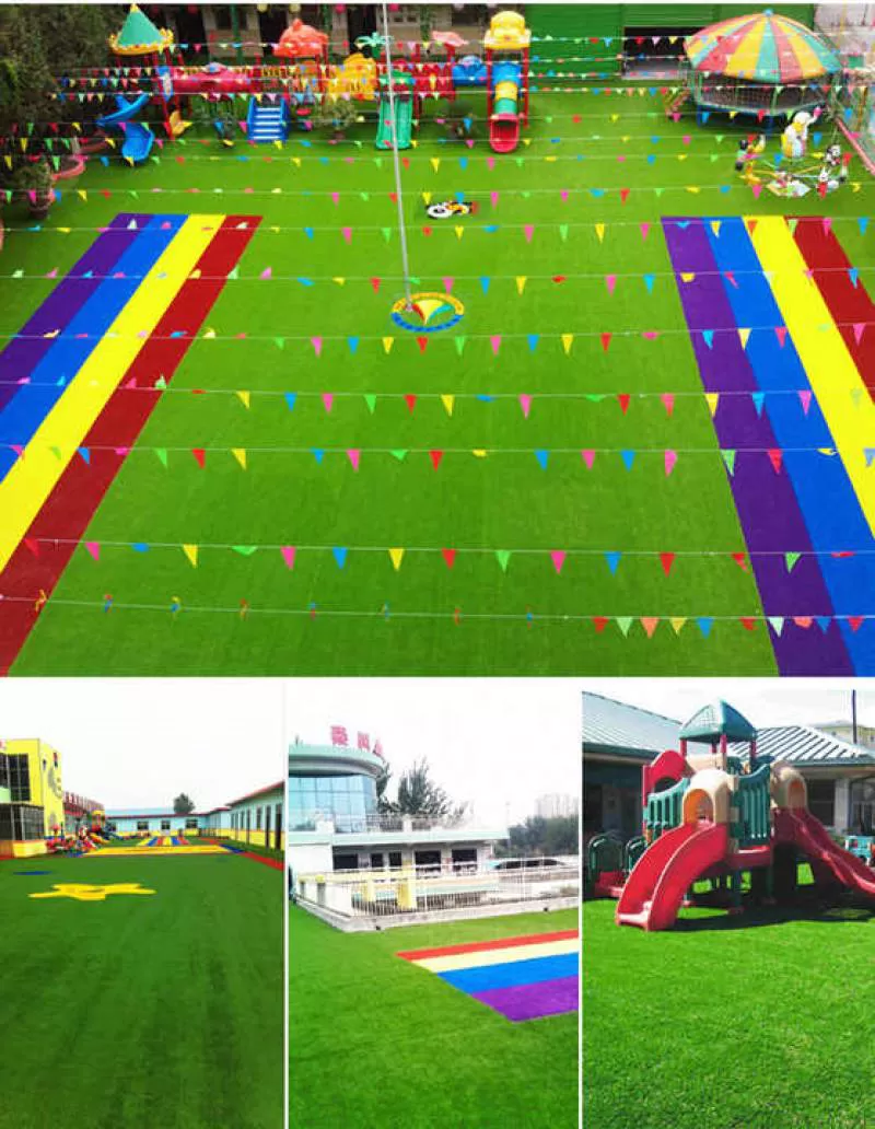QINGZHOU L007 30mm Colorful Synthetic Artificial Grass Carpet Green-Colored Artificial Turf