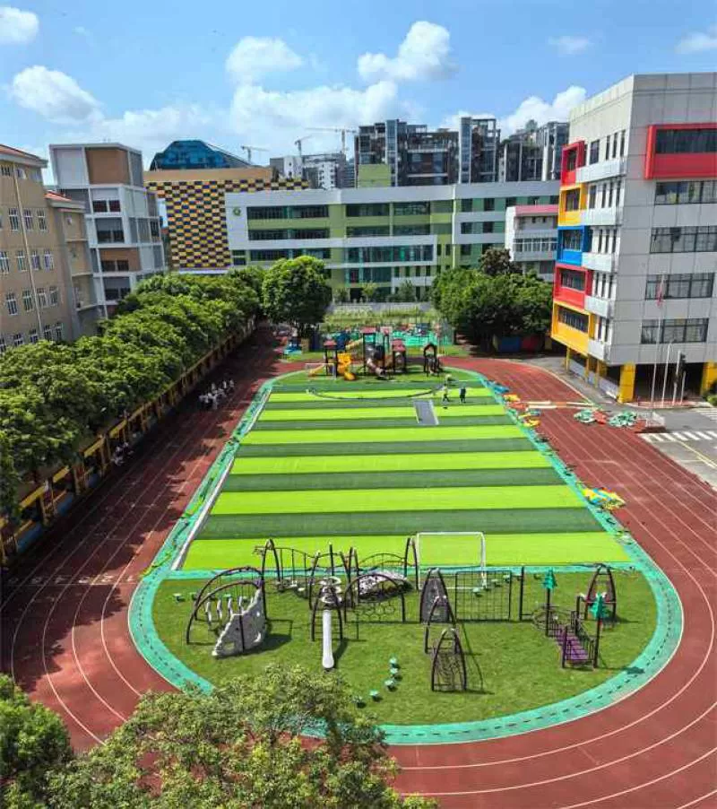 QINGZHOU GUANGZHOU L004 50mm Soccer Field Turf Grass Outdoor Synthetic Lawn Football Pitch Artificial Grass
