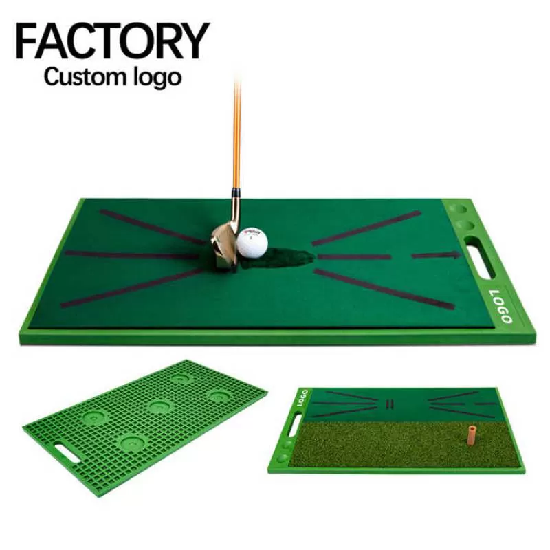 DJD033 High Quality Velvet Golf Swing Training Mat Swing Detection Golf Hitting Mat