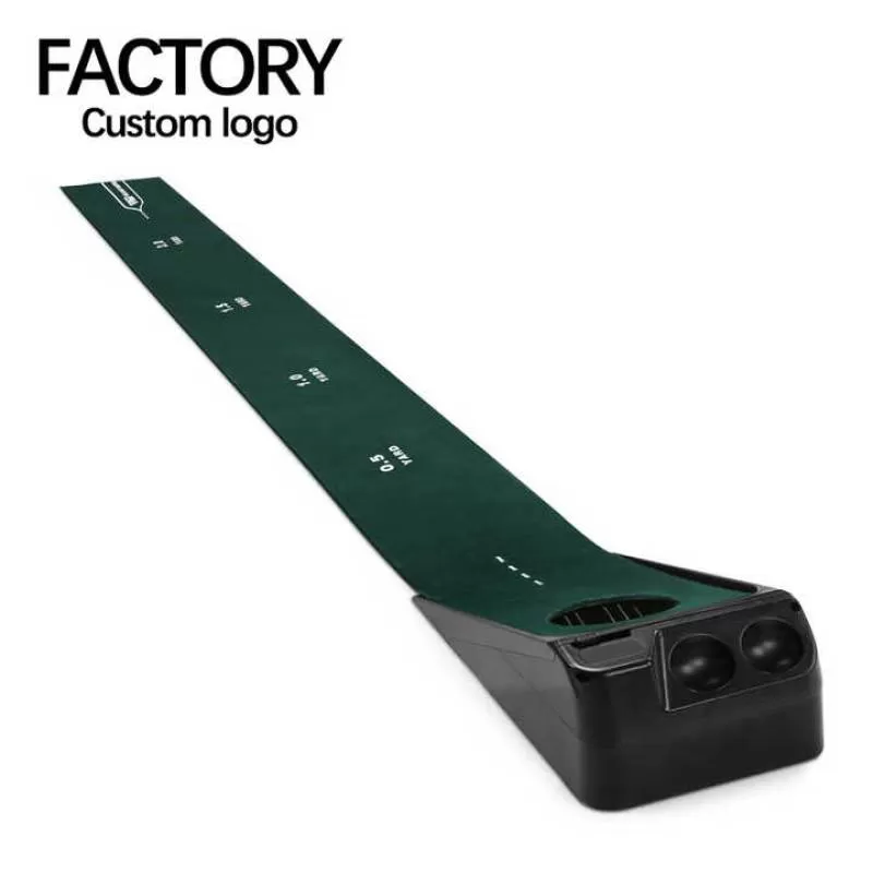TL030 Mini Indoor Velvet Golf Putting Mat Electric Return Putting Mats