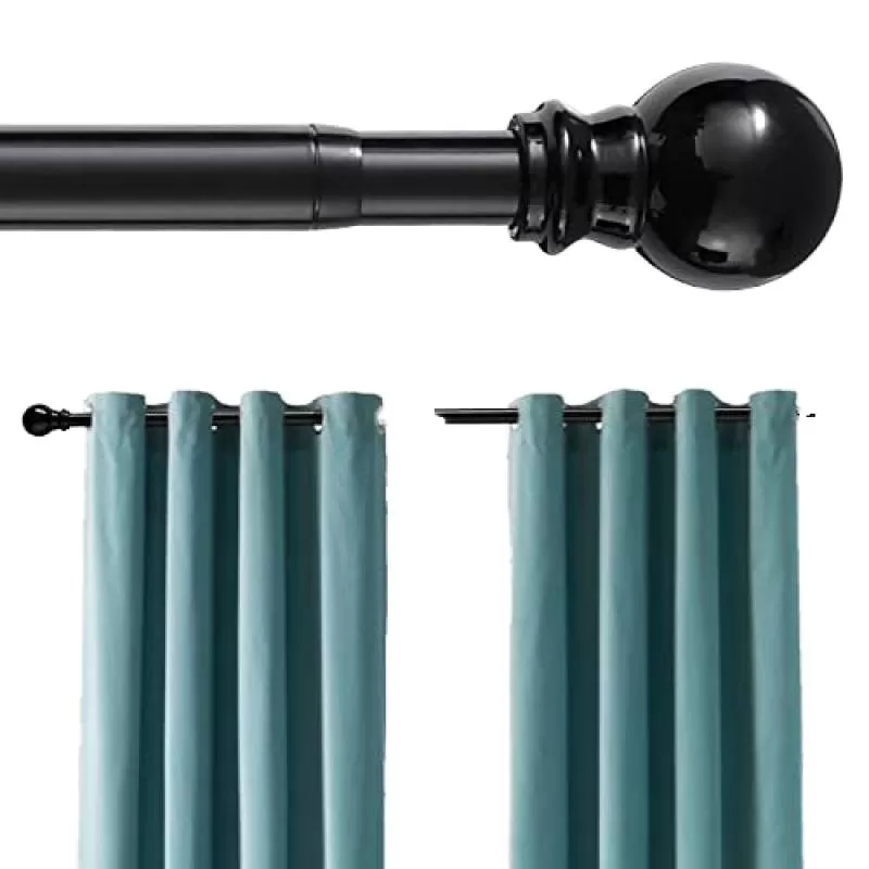 Modern 28mm Diameter Round Ball Finial Iron and Aluminum Alloy Curtain Pole Antique Design Model Number Accessories