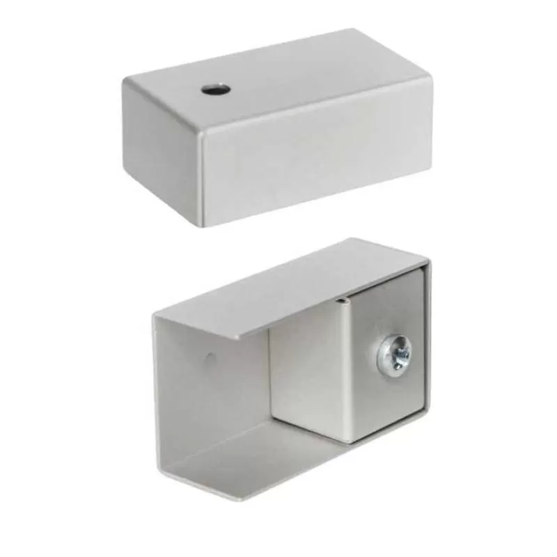Gray  End Cap for Flexible  Medical Curtain Tracking