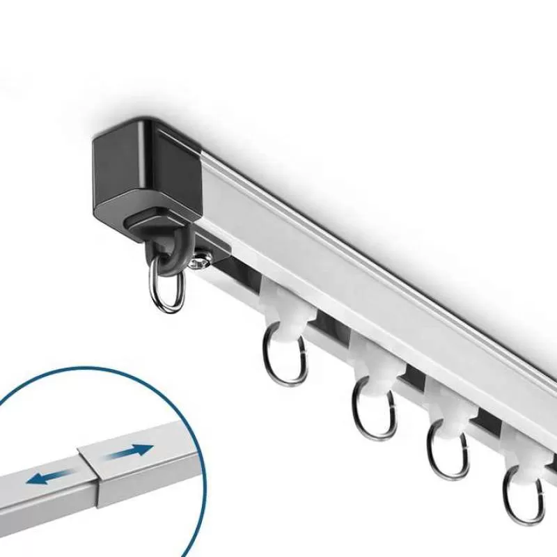 FDY  Factory Flexible Telescopic Silence Aluminum Curtain Track Rail
