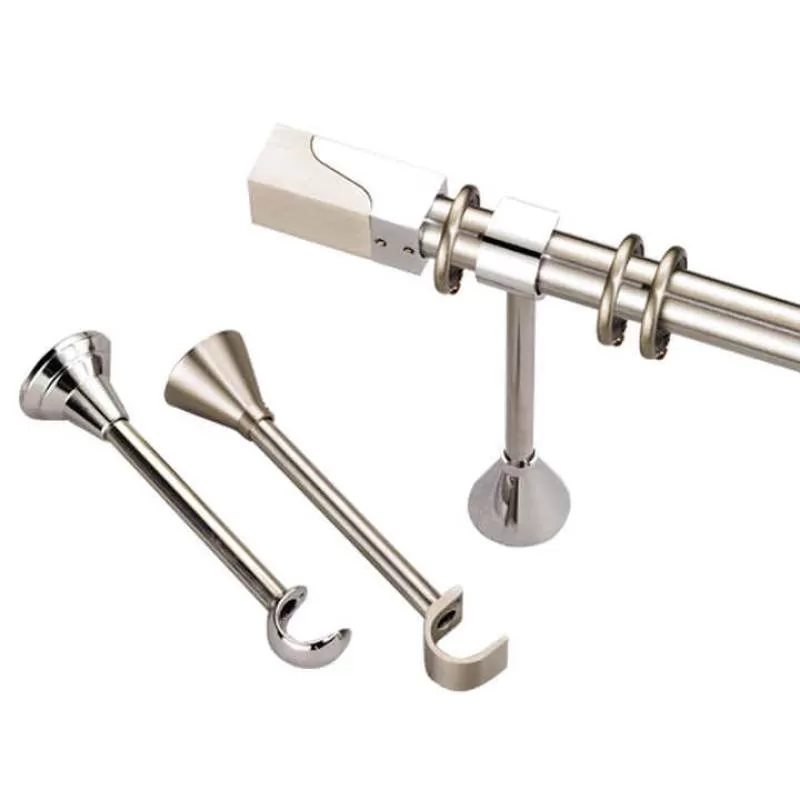 Chrome Plated Hollow Curtain Rod Roman Curtain Pole and Accessory