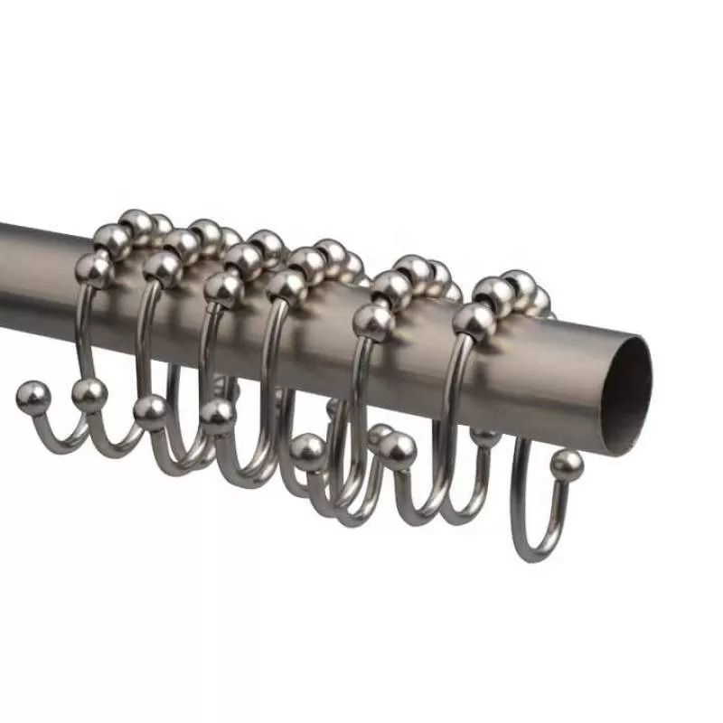 Canton Fair Modern Curtain Shower Pole Rings/hooks