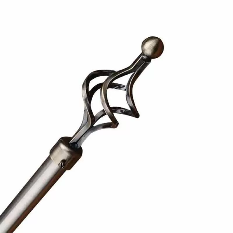 Cheap Curtain Pipe Rod Curtain Poles Adjustable Brass Double Curtain Rod