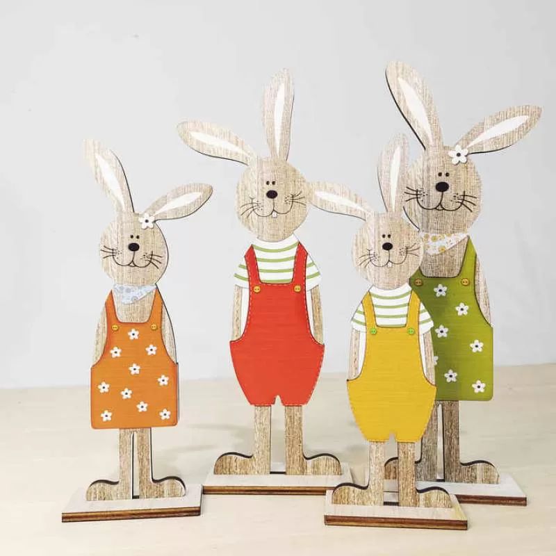 New Design Custom Easter Marketing Promotional Gift Painted Tabletop Decoration Nordic Style Home Rabbit Decorative