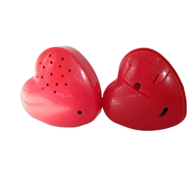 Hot Sale 30 Seconds Heart Shaped Voice Recorder Recordable Talking Buttons Push Button Voice Recorder Button