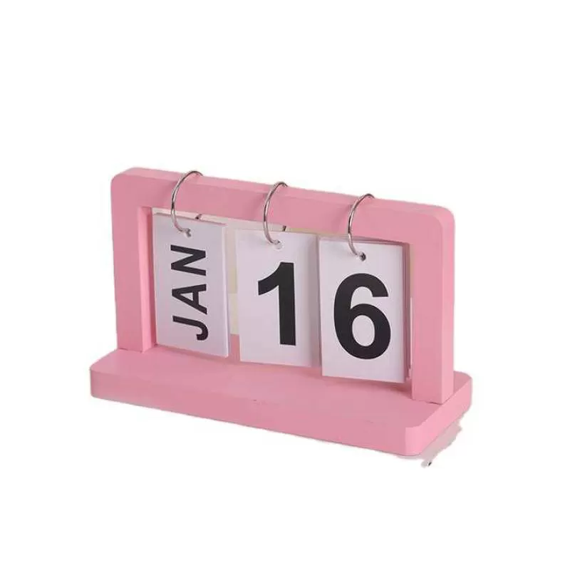 Simple Wooden Calendar Decoration Student Gift Shooting Background Desktop Cute Calendar